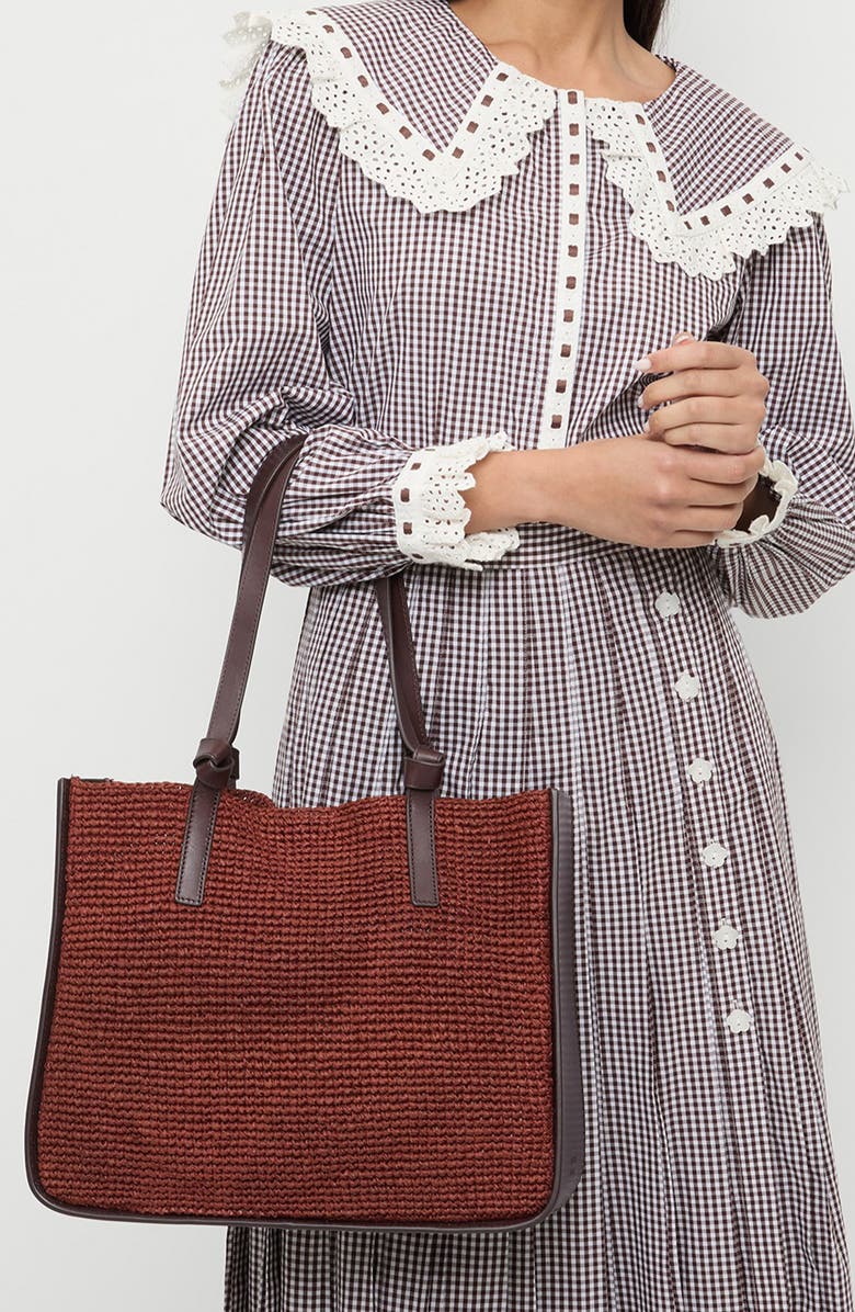 Loeffler Randall Turned Out Tote Bag, Alternate, color, Espresso/ Chestnut