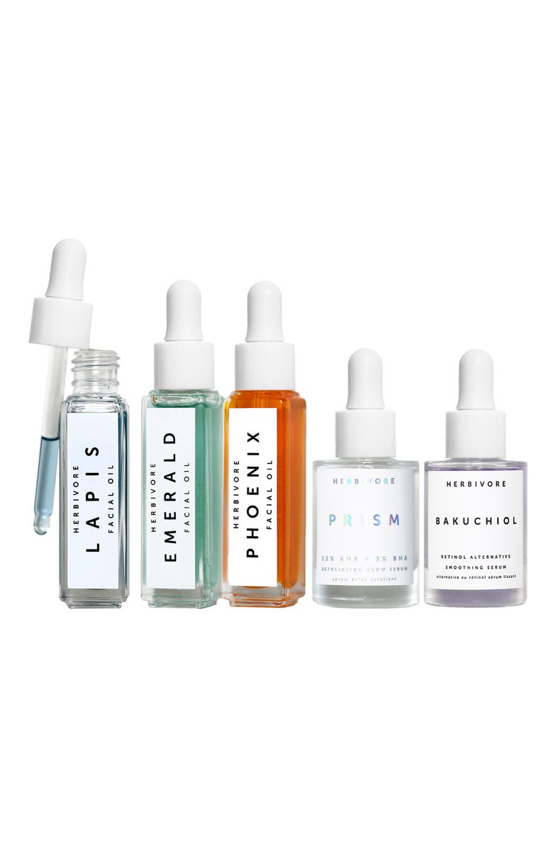 Herbivore Botanicals Jewel Box Mini Facial Oil & Serum Set, Alternate, color, 