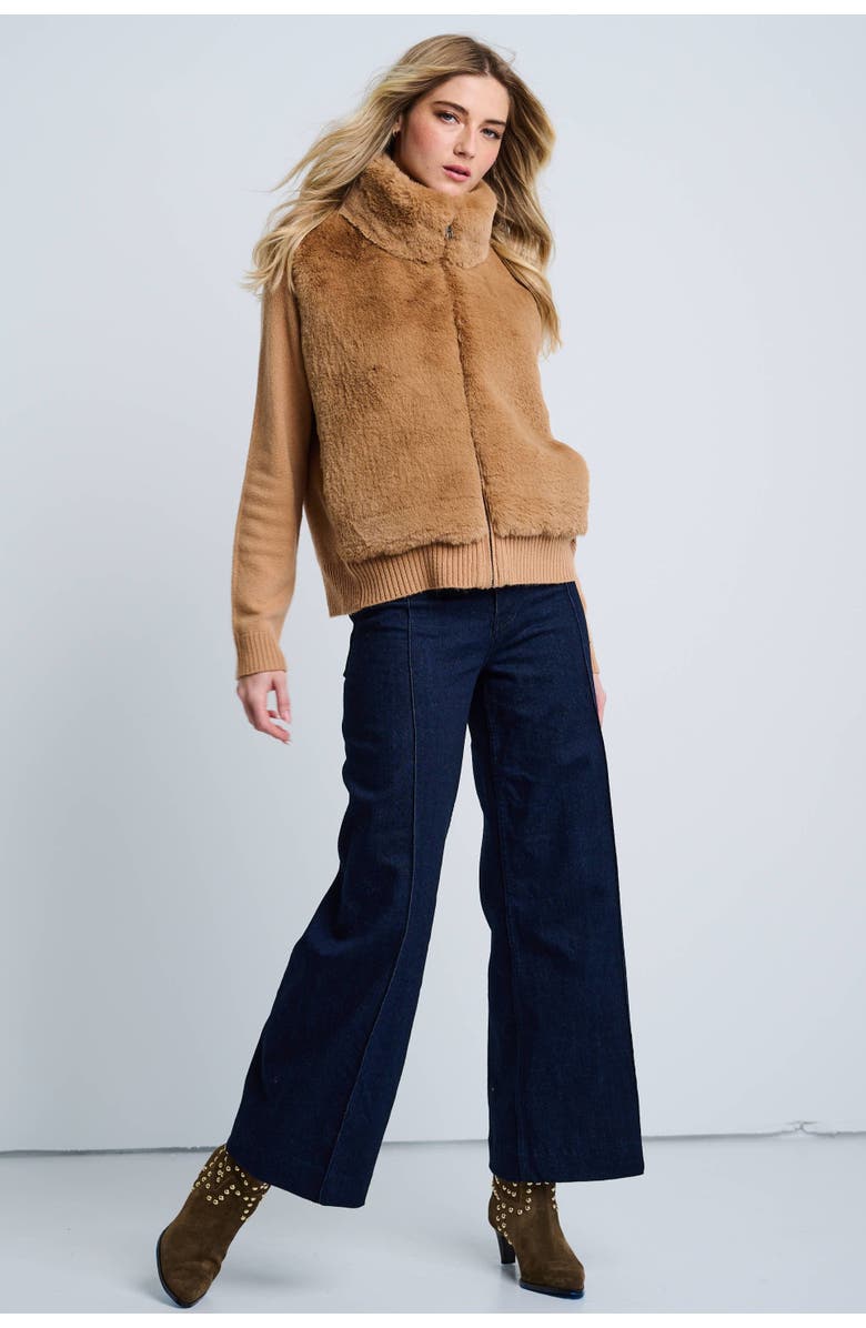 Lisa Todd The Teddy Faux Fur Jacket, Alternate, color, Camel