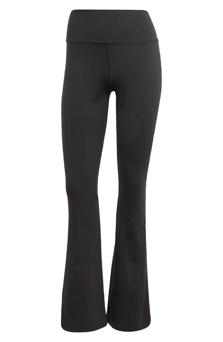 adidas All Me Flare Leggings, Alternate, color, Black/ Black