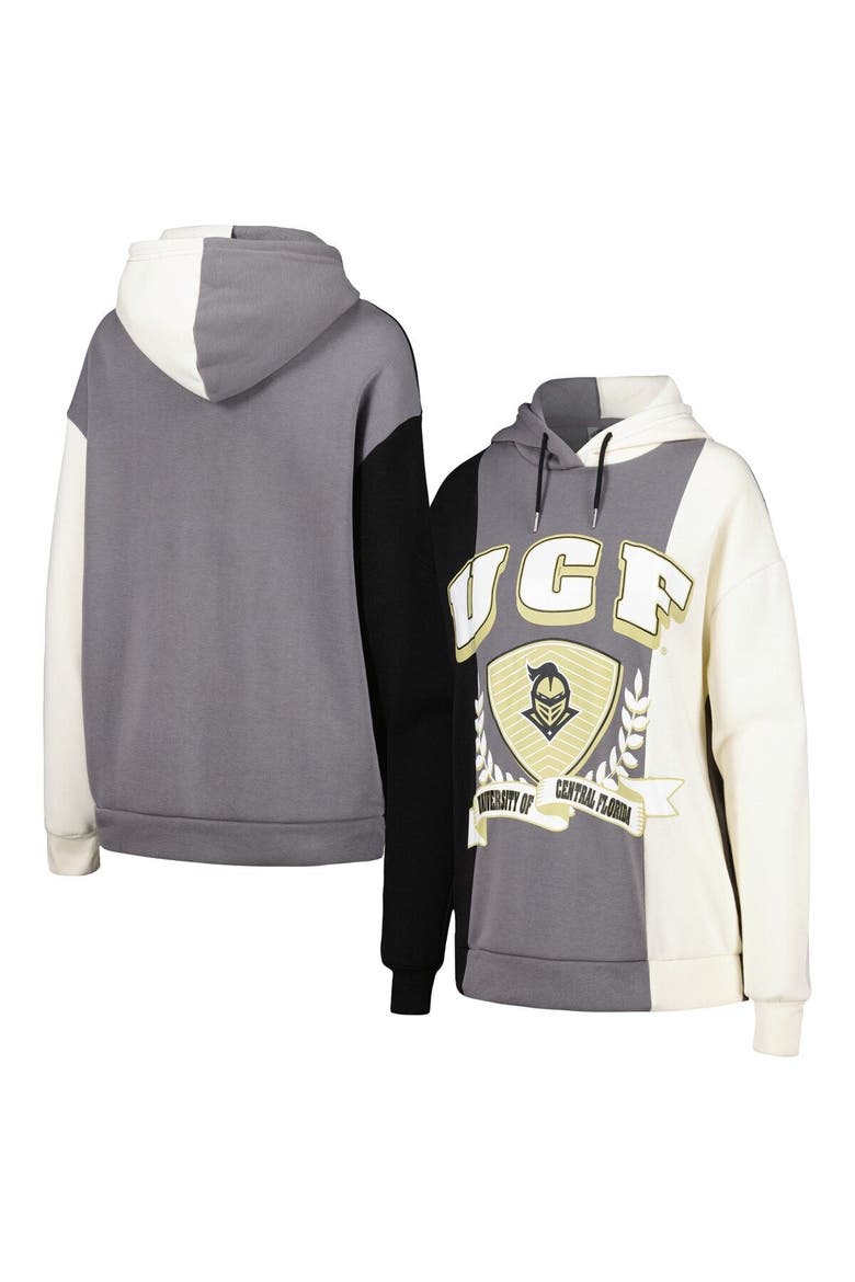 Women's Gameday Couture Black UCF Knights Hall of Fame Colorblock Pullover Hoodie, Main, color, Gray
