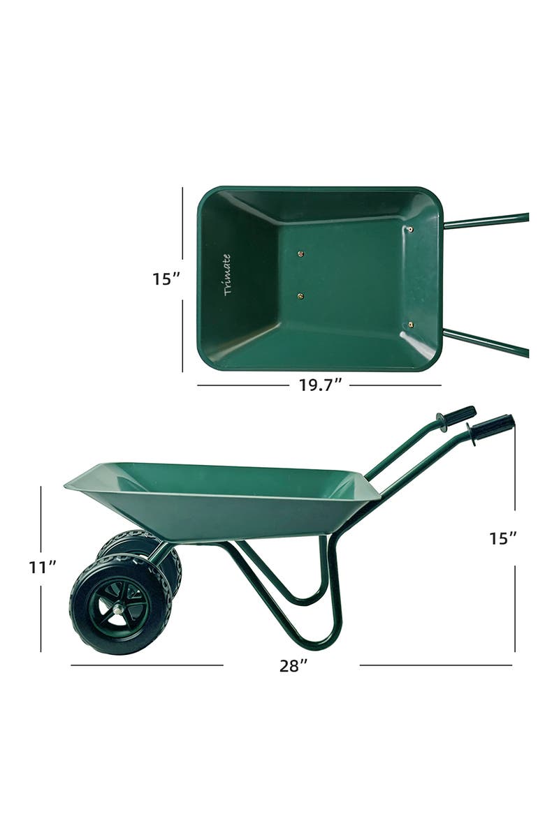 Trimate Metal Wheelbarrow, Alternate, color, Multicolored