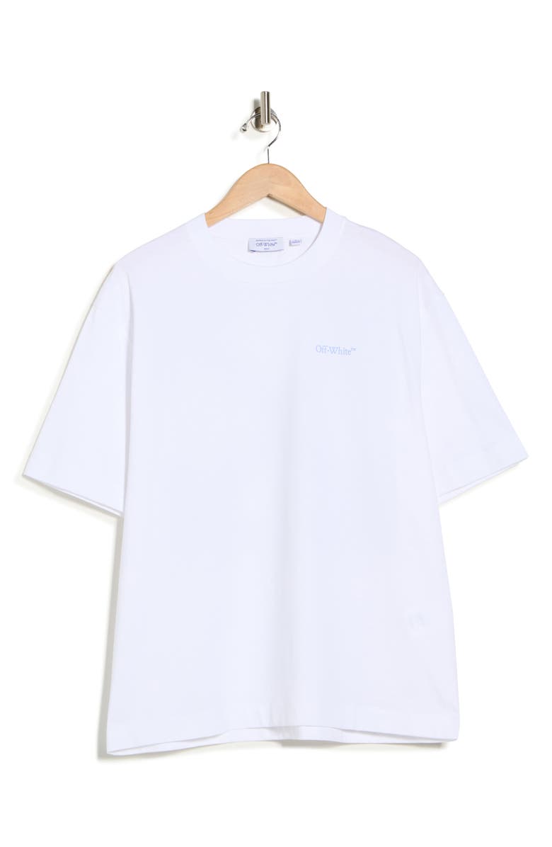 Off-White Barbrt Arrow Skate Graphic T-Shirt, Main, color, White-Serenity