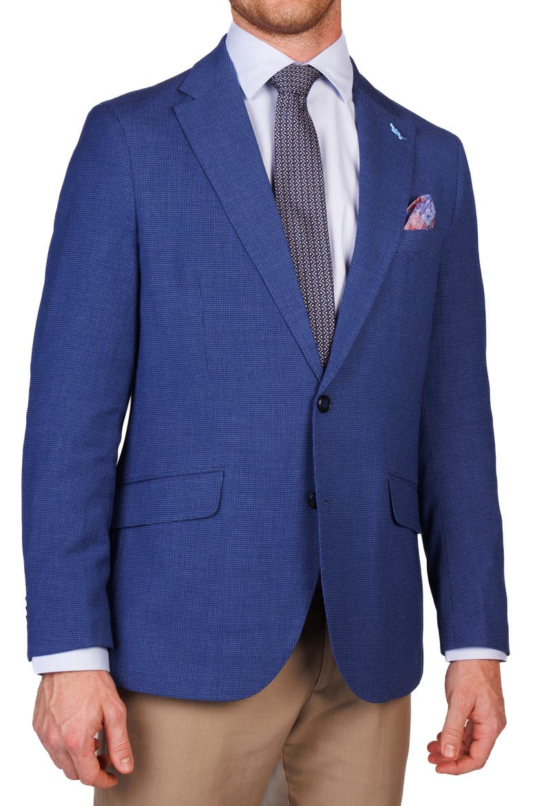 Birdseye Dobby Sport Coat, Alternate, color, NAVY