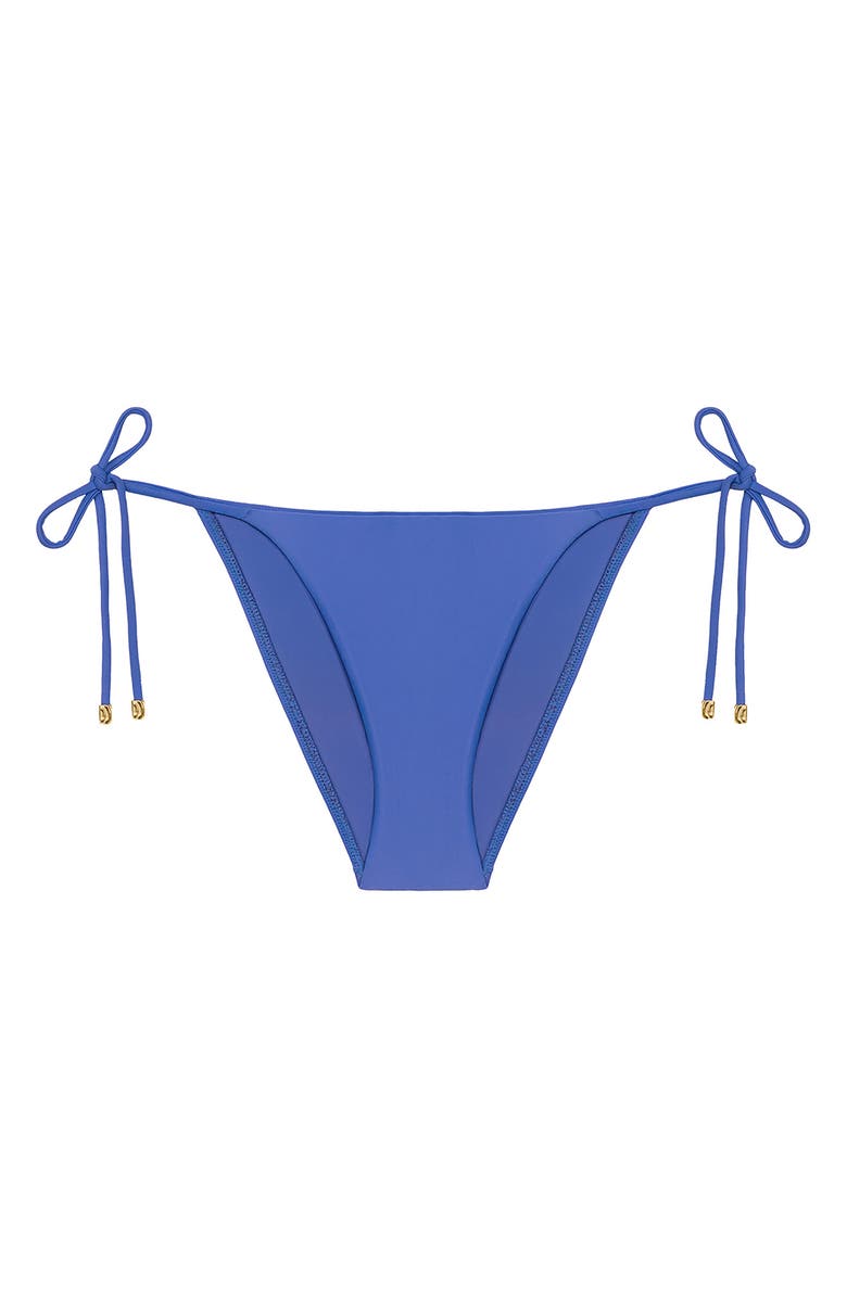 ViX Paula Hermanny Tie Side Bikini Bottoms, Alternate, color, Blue