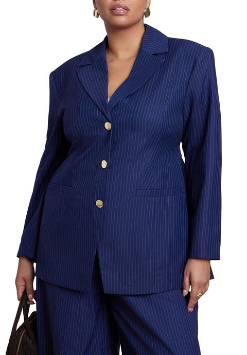 Nipped Waist Blazer With Back Adjuster (Plus)