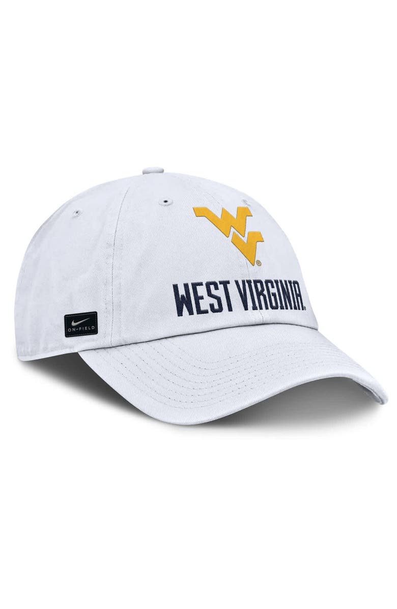 Nike Men's Nike White West Virginia Mountaineers 2025 Sideline Club Adjustable Hat, Alternate, color, 