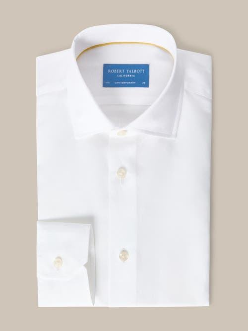 Robert Talbott Reynolds Twill Contemporary Fit Shirt In White