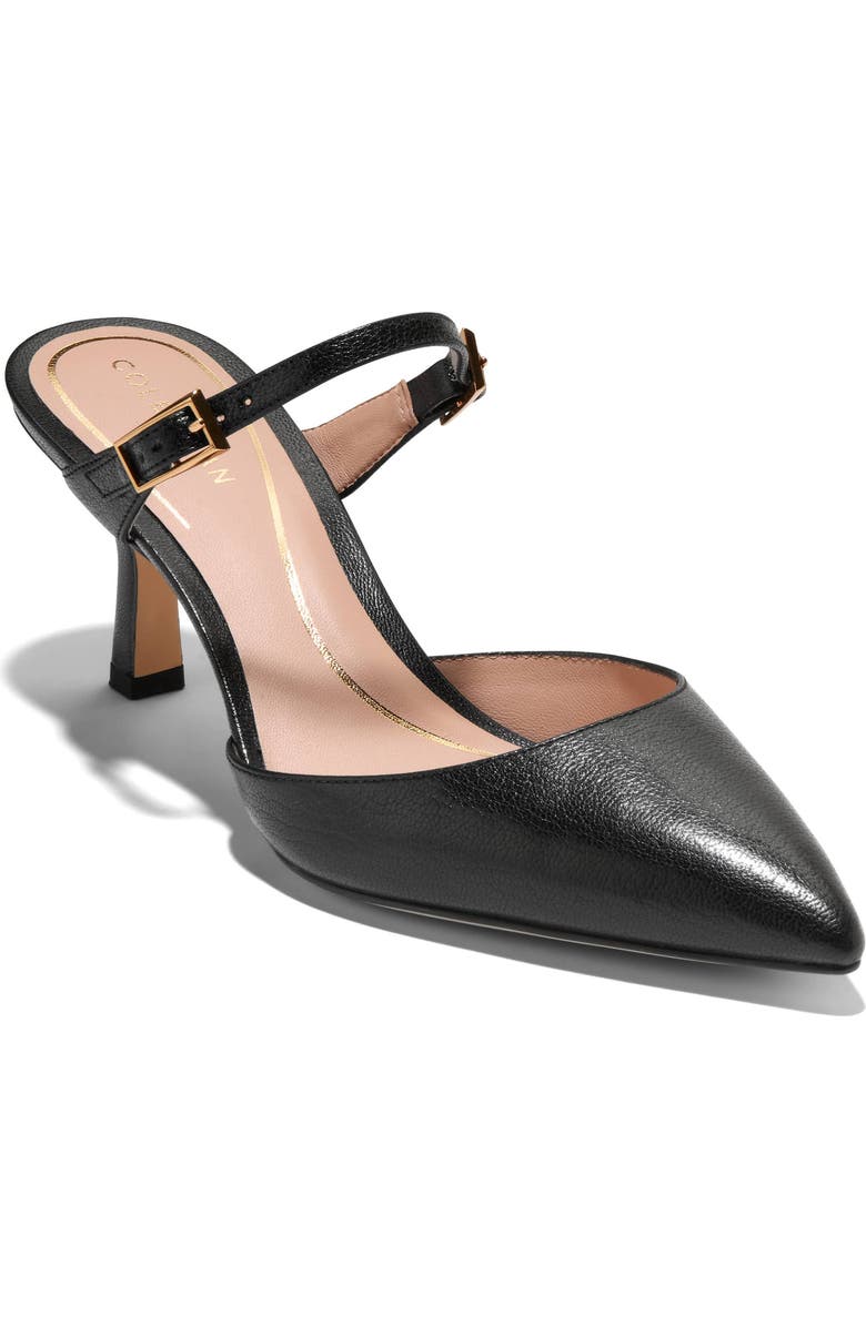 Cole Haan Annalise Pointed Toe Mule, Main, color, Black Leather