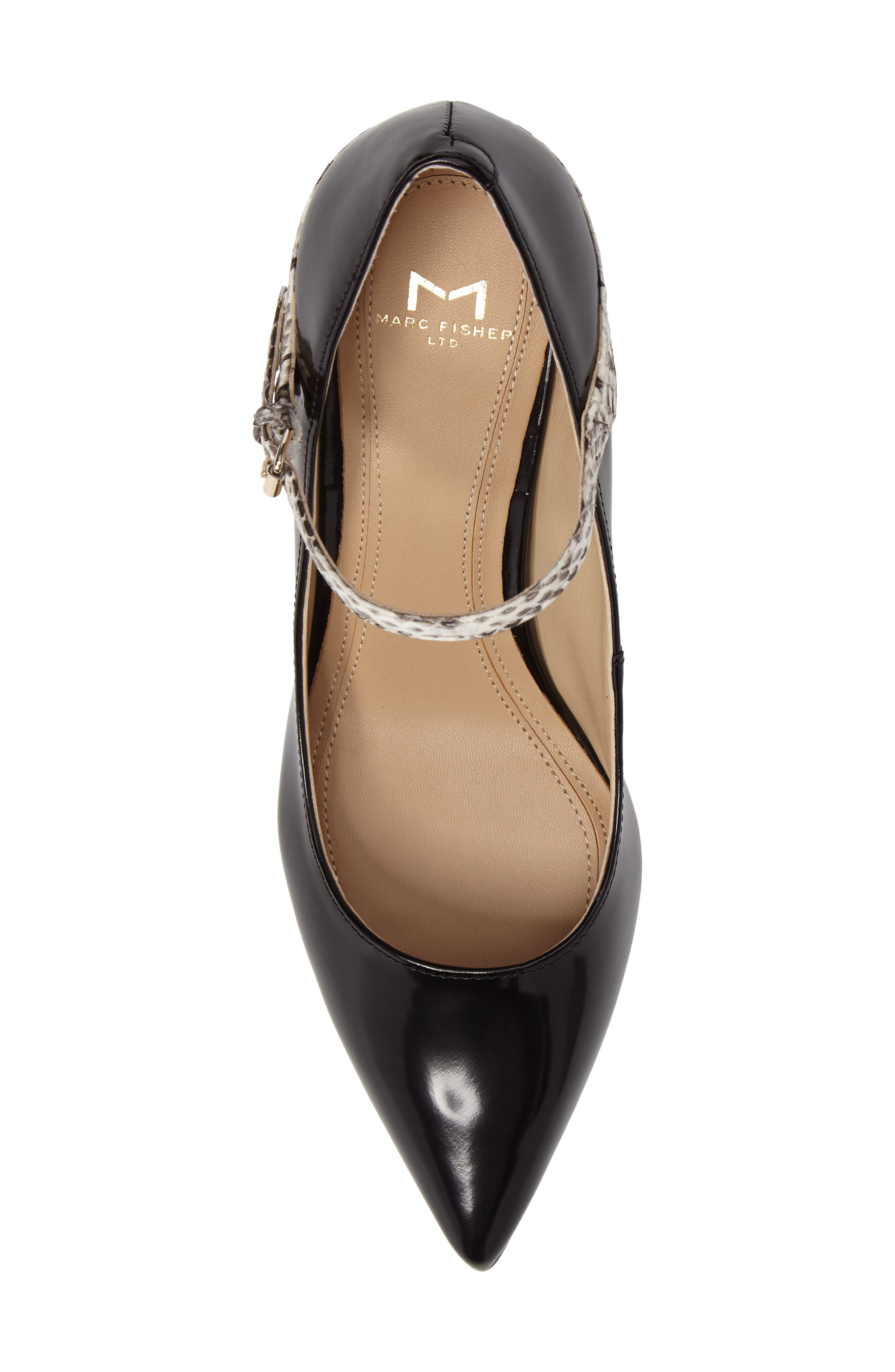 Marc Fisher LTD Zullys Snake Embossed Mary Jane Pump, Alternate, color, 