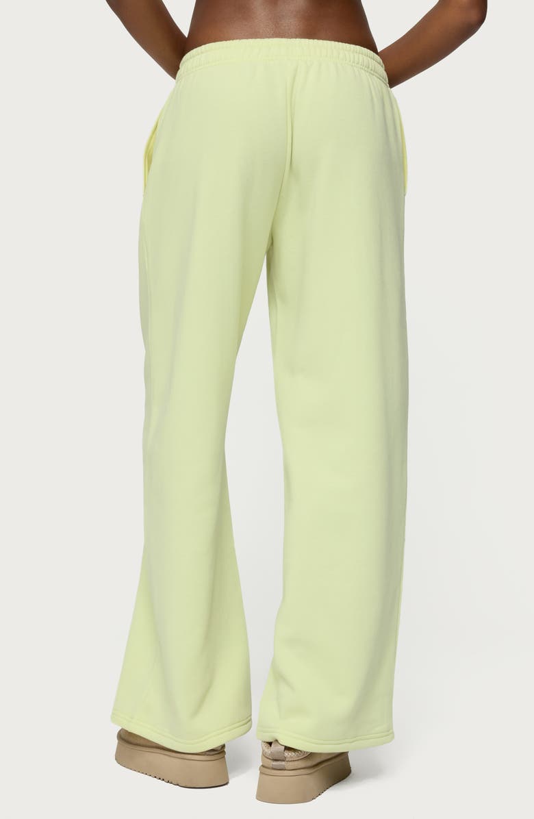 EDIKTED Match Lover Straight Lrg Sweatpants, Alternate, color, Green