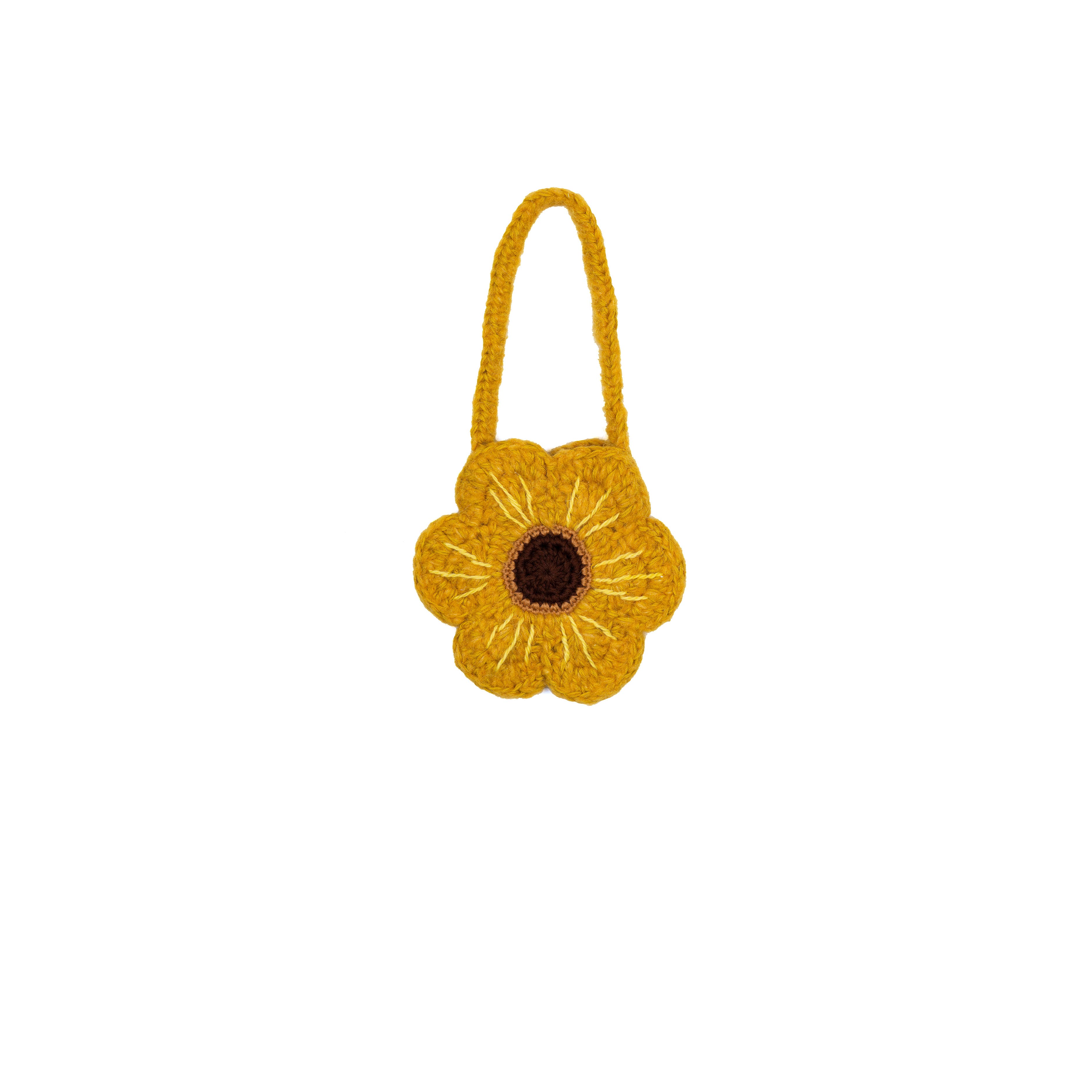 Wild Wawa Crochet Purse in Sunflower 
