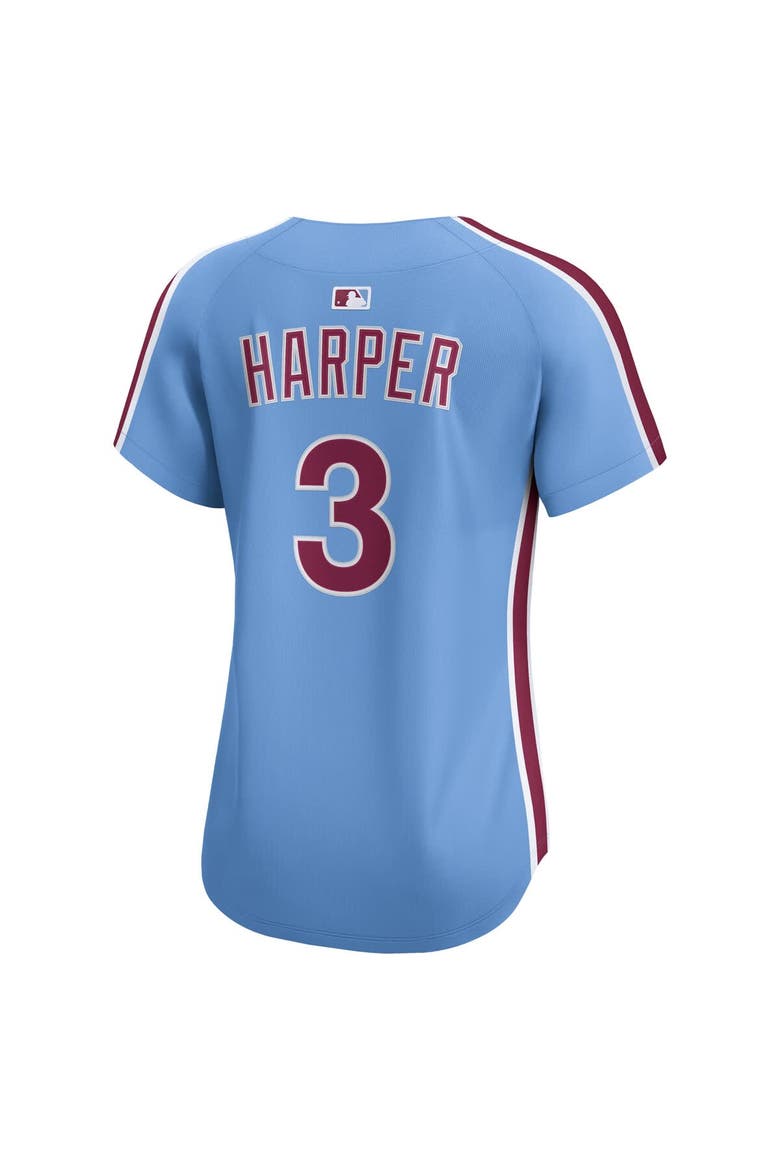 Women's Nike Bryce Harper Light Blue Philadelphia Phillies Alternate Limited Player Jersey, Alternate, color, Light Blue