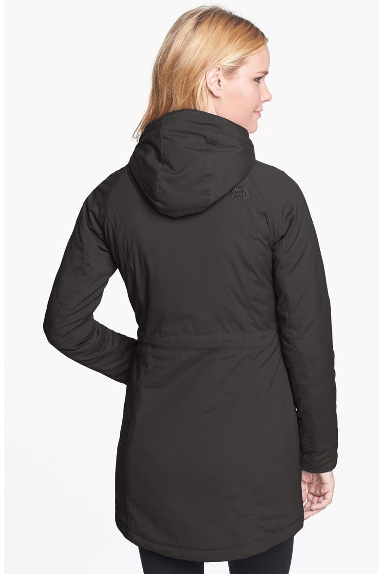 'Lola' Soft Shell Trench Coat, Alternate, color, BLACK