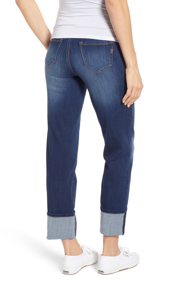 1822 Denim Cuff Straight Leg Maternity Jeans, Alternate, color,