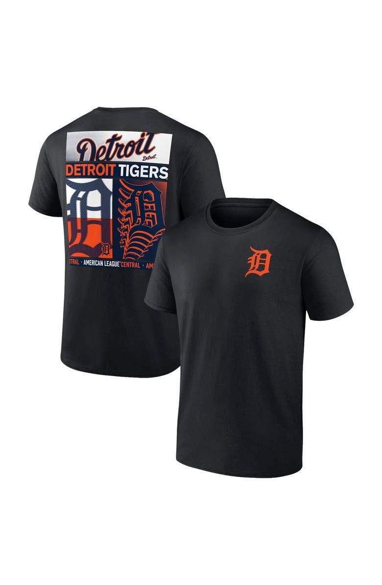 FANATICS Men's Profile Black Detroit Tigers Big & Tall Two-Sided Graphic T-Shirt, Main, color, Black