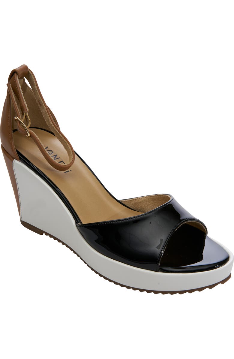 VANELi Lemy Platform Wedge Sandal, Main, color, Black Multi