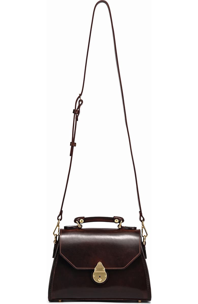 OLD TREND Laurel Genuine Leather Classic Everyday Satchel, Alternate, color, Brown