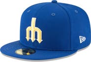 New Era Men's New Era Blue Seattle Mariners Cooperstown Collection Wool 59FIFTY Fitted Hat