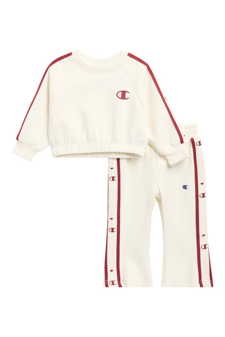 Oversize Sweater & Flared Pants Set, Main, color, EGRET