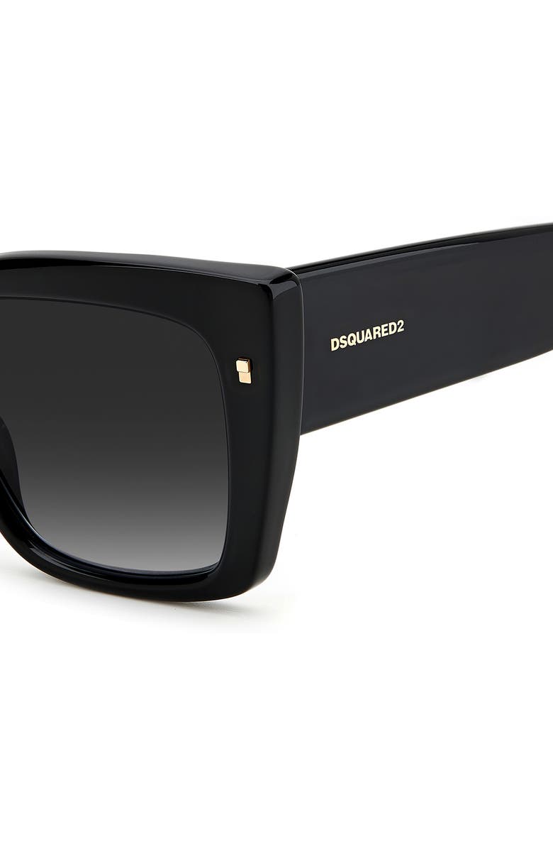 Dsquared2 54mm Rectangular Sunglasses, Alternate, color,