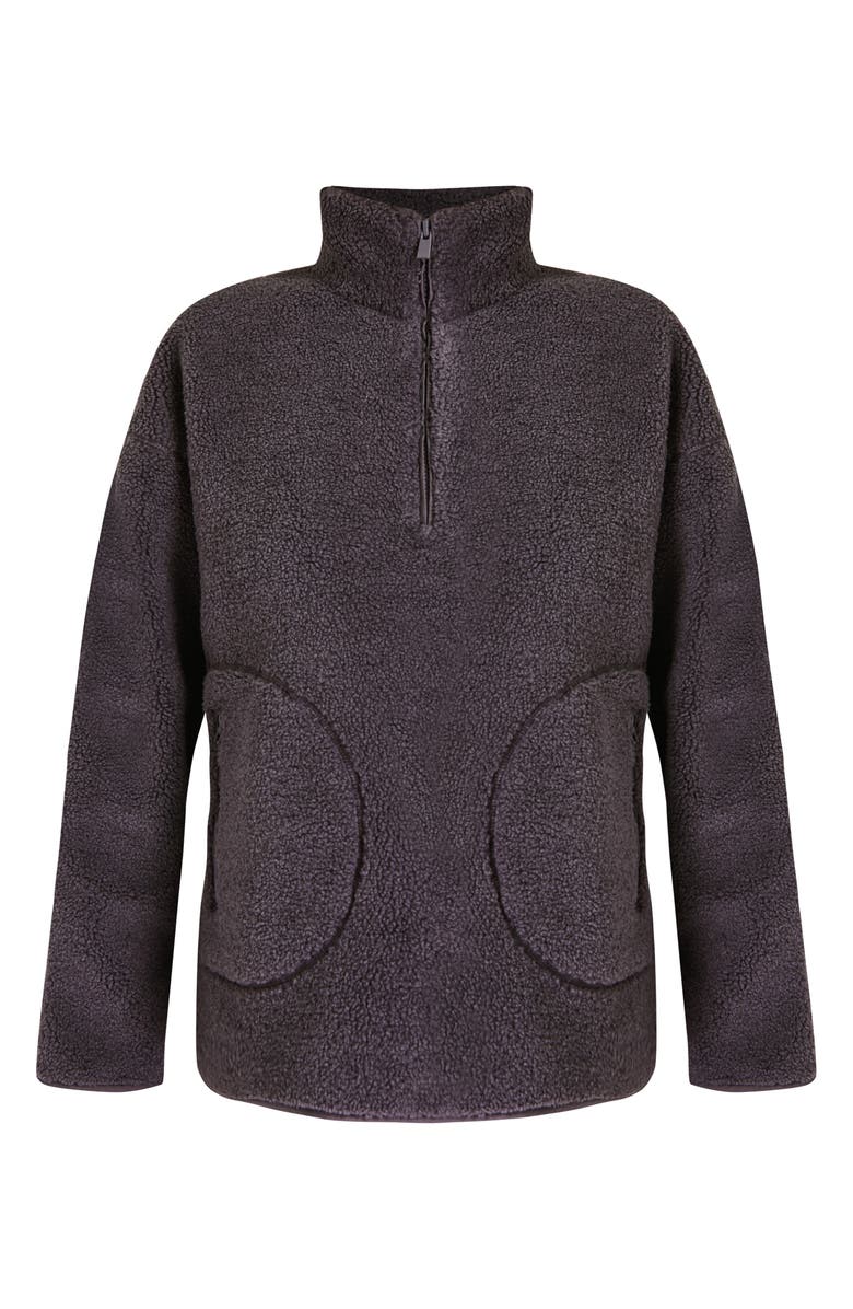 Sweaty Betty Oversize Fleece Half Zip Top, Alternate, color, 