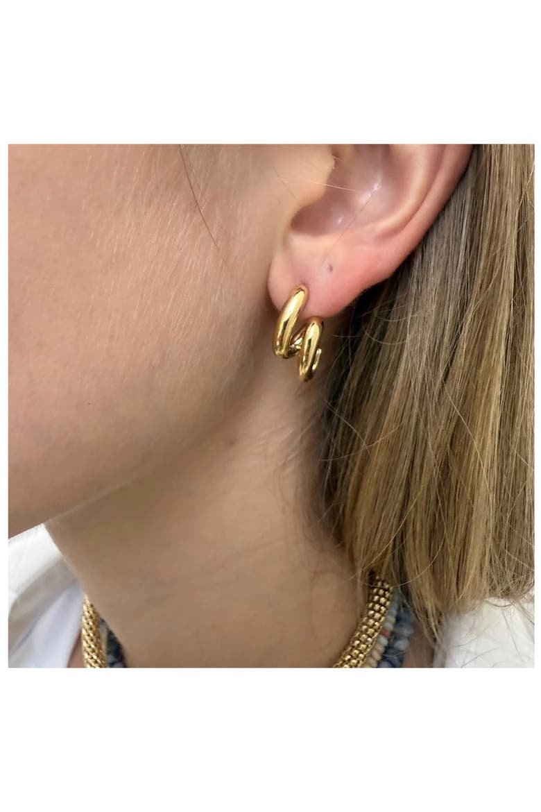 Haze Spiral Earrings, Alternate, color, YELLOW GOLD