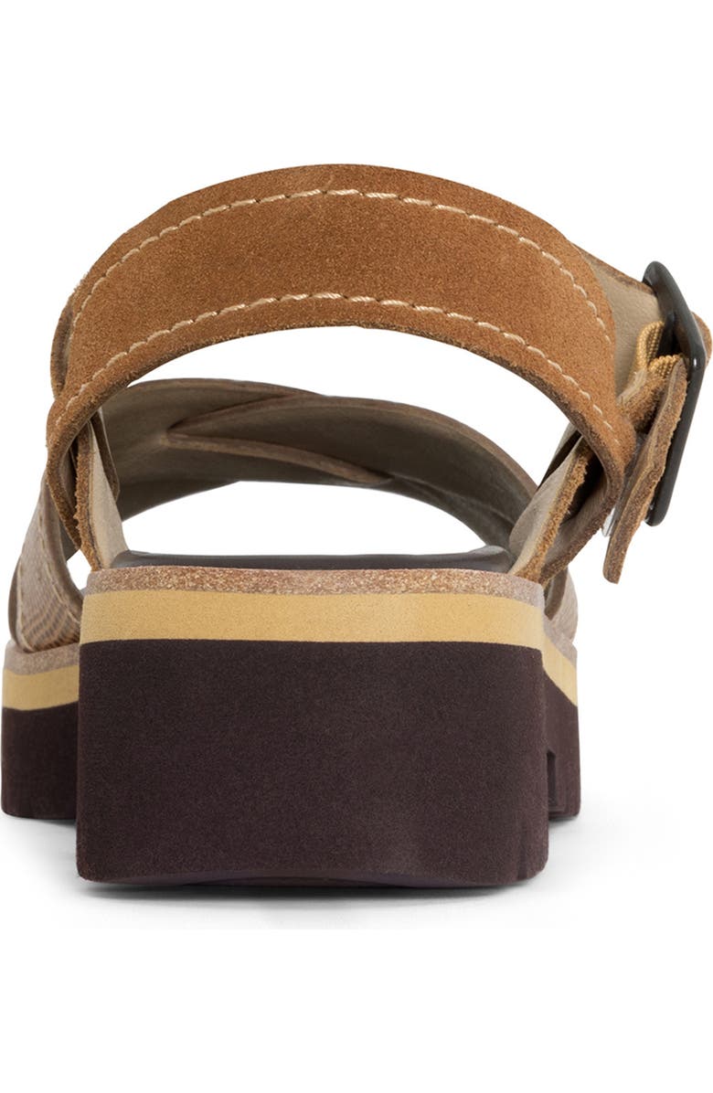 Donald Pliner Lug Sole Slingback Sandal, Alternate, color, Saddle