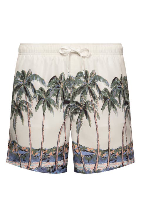 Palm Tree Swim Trunks