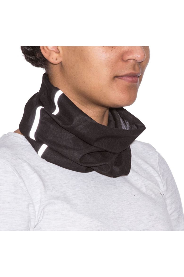 Quay Multifunctional Neck Scarf, Alternate, color, Black