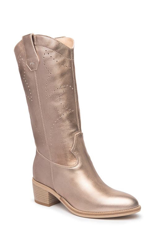 Nerogiardini Western Boot In Gold Western