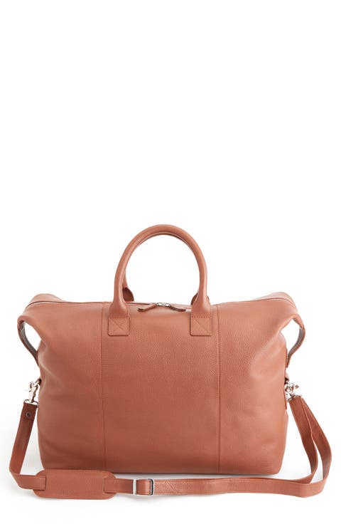 Medium Leather Duffle Bag