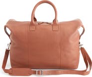 ROYCE New York Medium Leather Duffle Bag