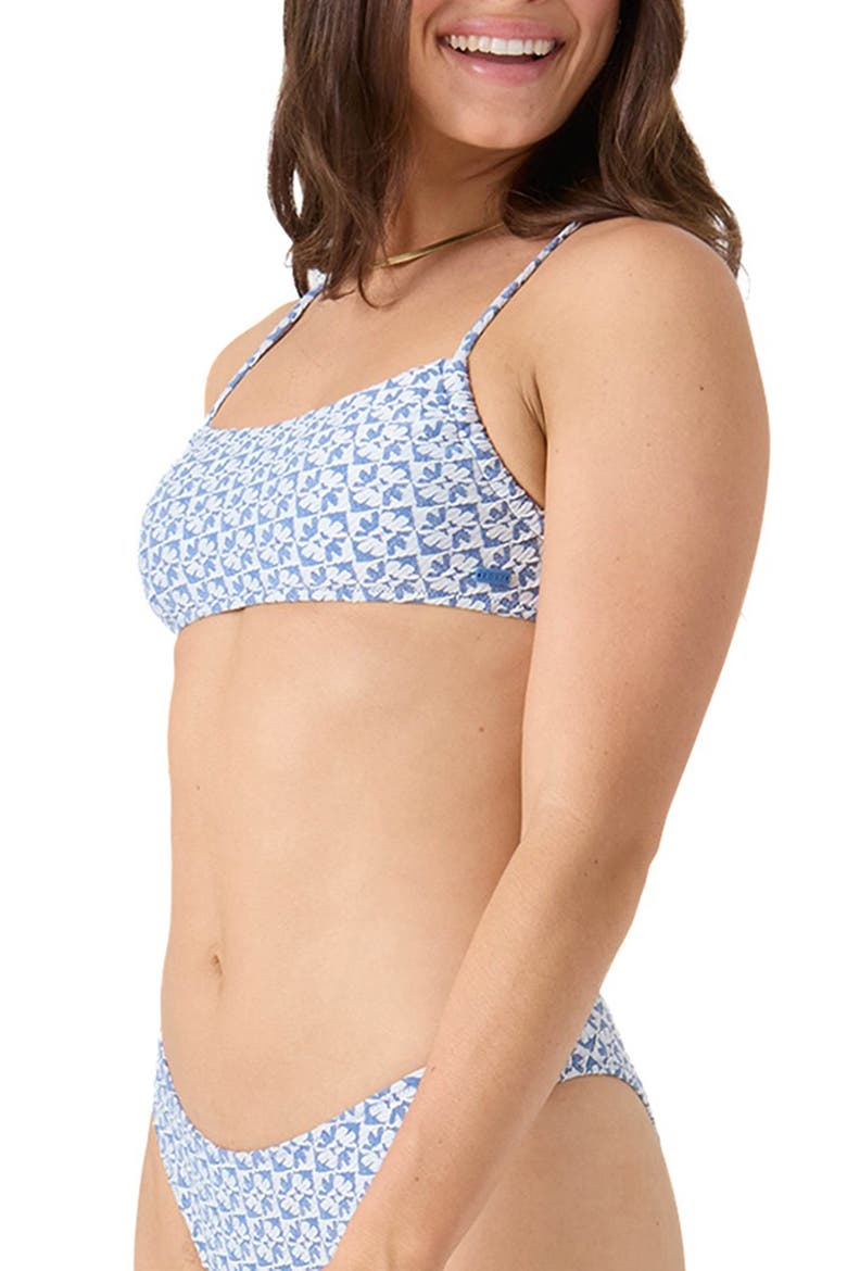 Hazy Day Adjustable Bikini Top, Alternate, color, BLUE