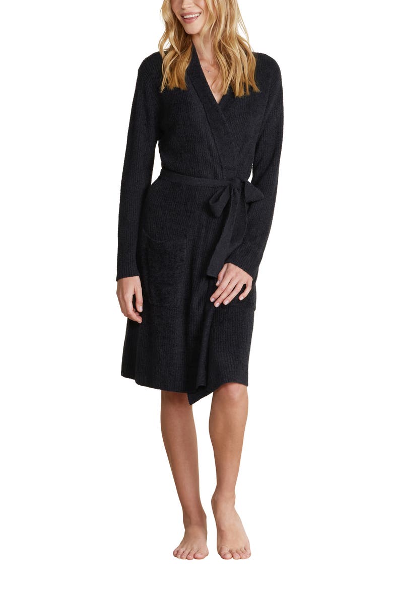 CozyChic™ Lite® Ribbed Robe, Main, color, BLACK