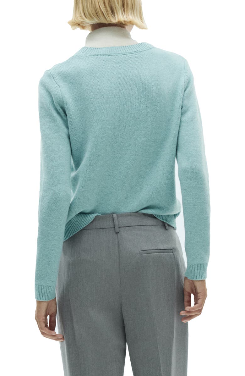 MANGO Long Sleeve Sweater, Alternate, color, Sky Blue