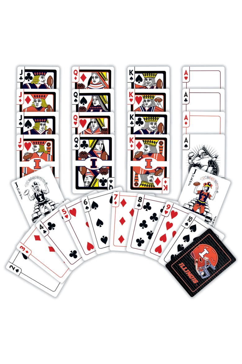 Illinois Neon Playing Cards, Alternate, color, Multicolor