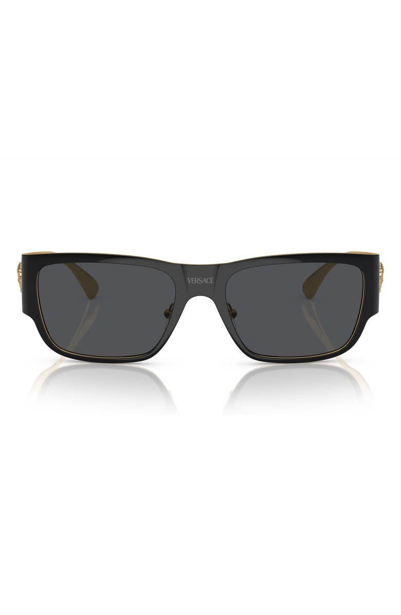 Versace 56mm Square Sunglasses, Main, color, 