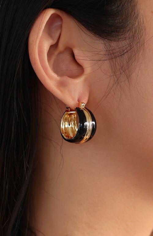 Rc Retro Chic Ostuni Hoop Earrings In Gold