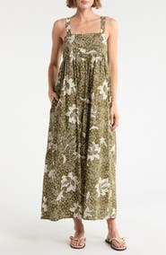 Melrose and Market Square Neck Maxi Dress