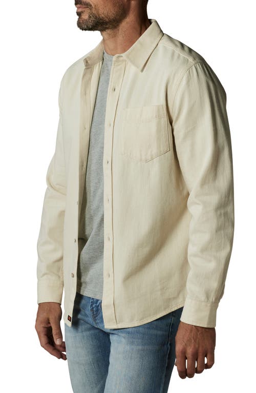 The Normal Brand Denim Button-up Shirt In Ecru