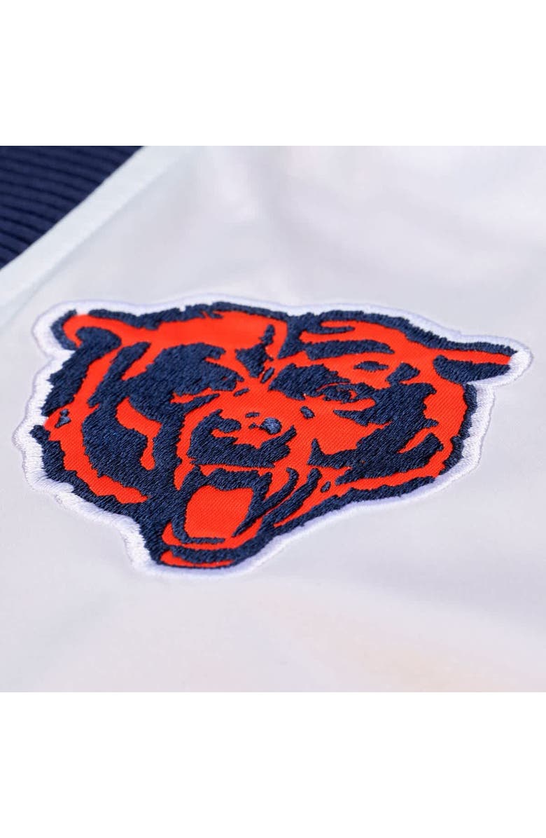 Mitchell & Ness Men's Mitchell & Ness  Navy Chicago Bears Head Coach Lightweight Full-Snap Satin Jacket, Alternate, color, Navy