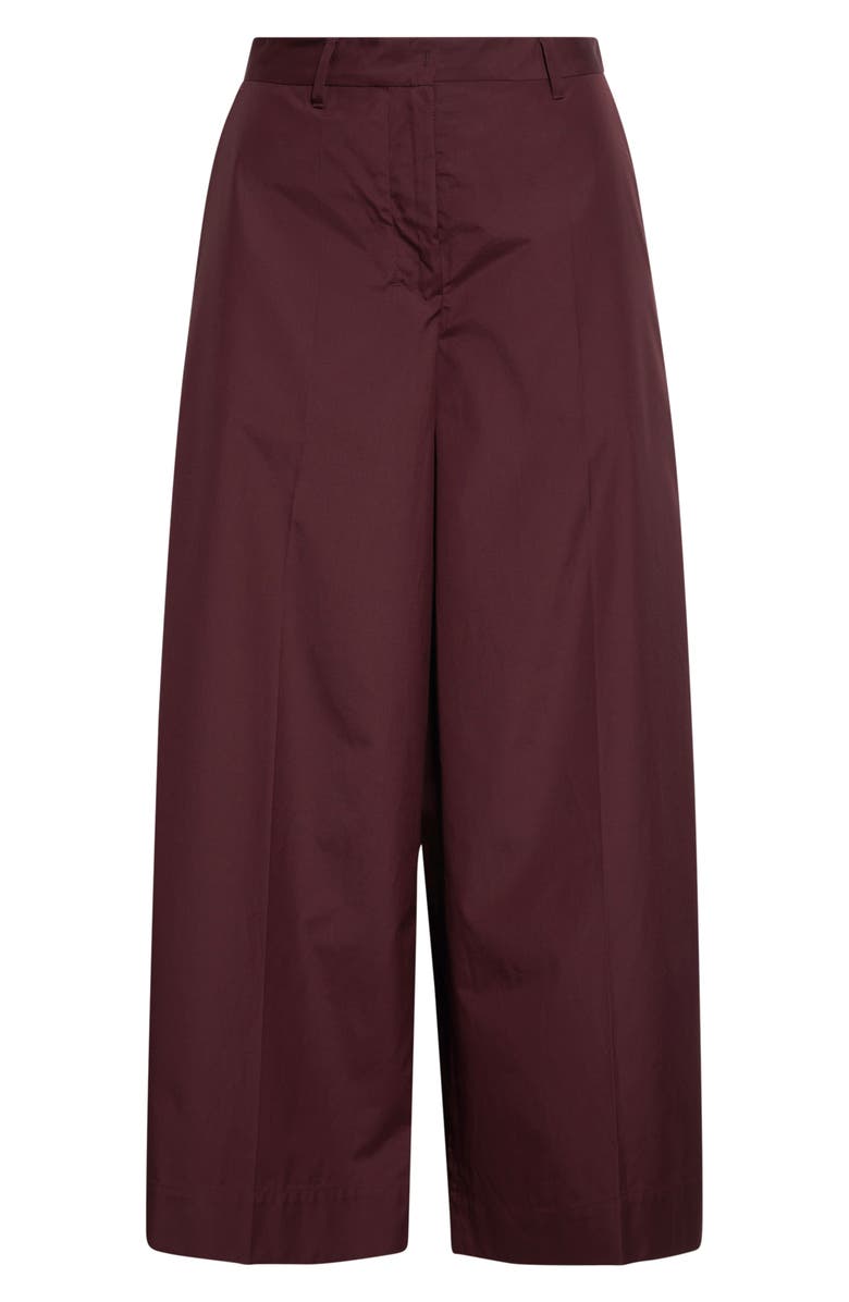 Max Mara Epoca Crop Wide Leg Pants, Alternate, color, Dark Red
