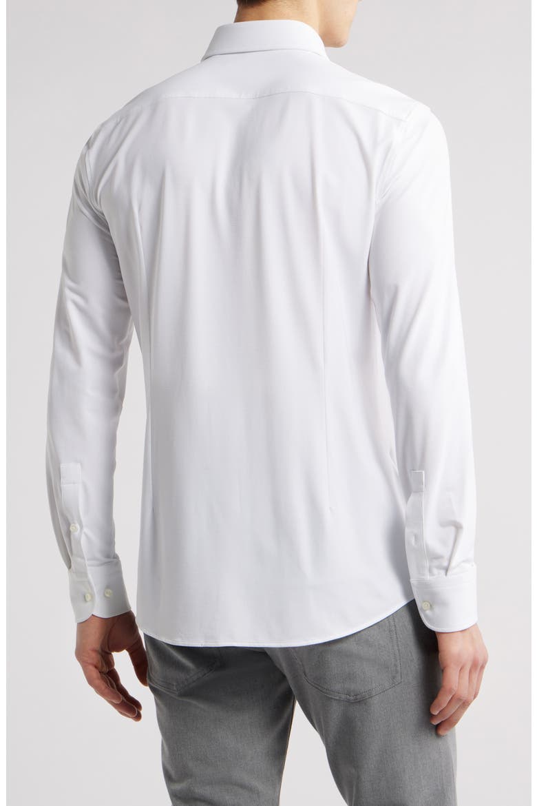 Hank Kent Slim Fit Performance Stretch Dress Shirt, Alternate, color, WHITE