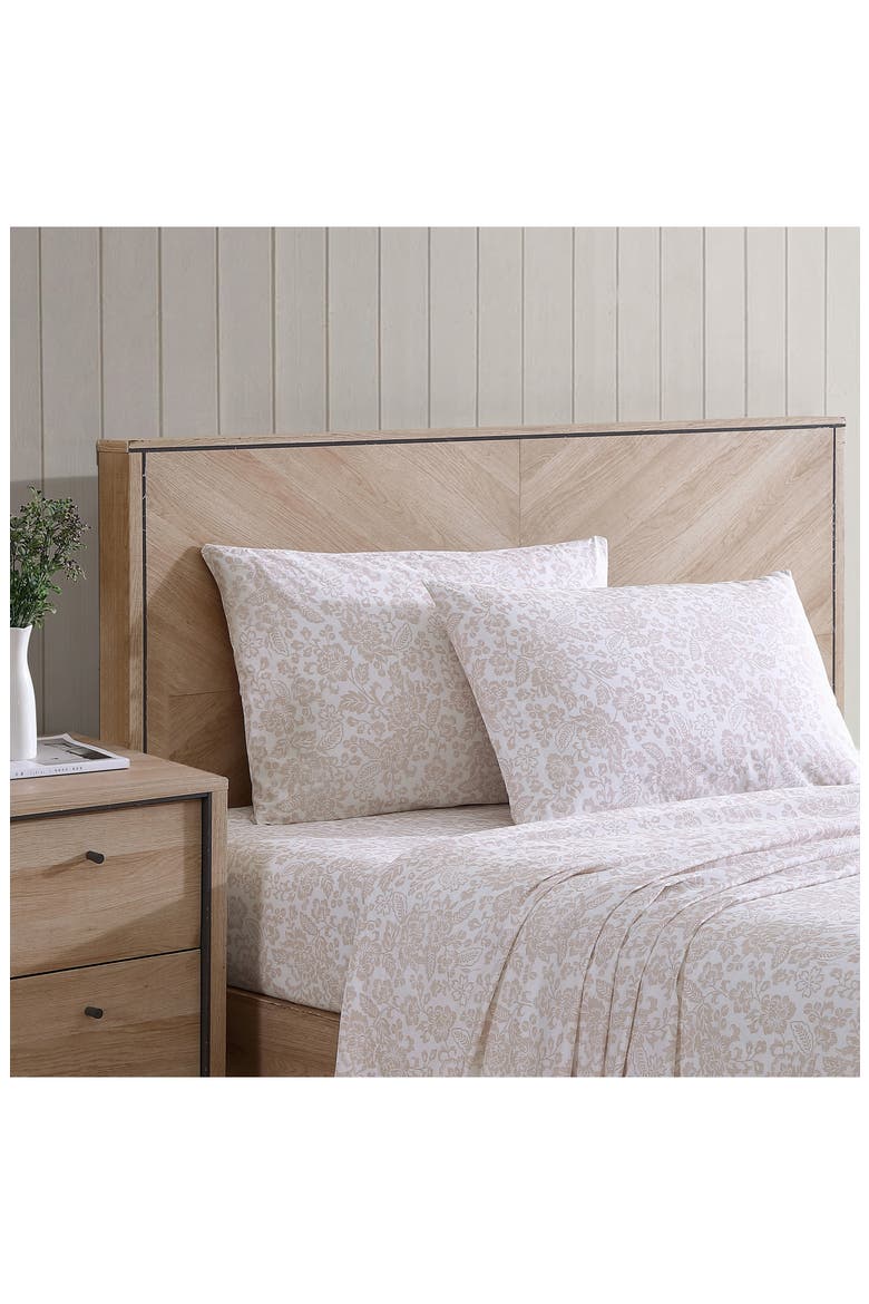 Mae 200 Thread Count Cotton Percale Sheet Set, Alternate, color, LT-PASTEL PINK