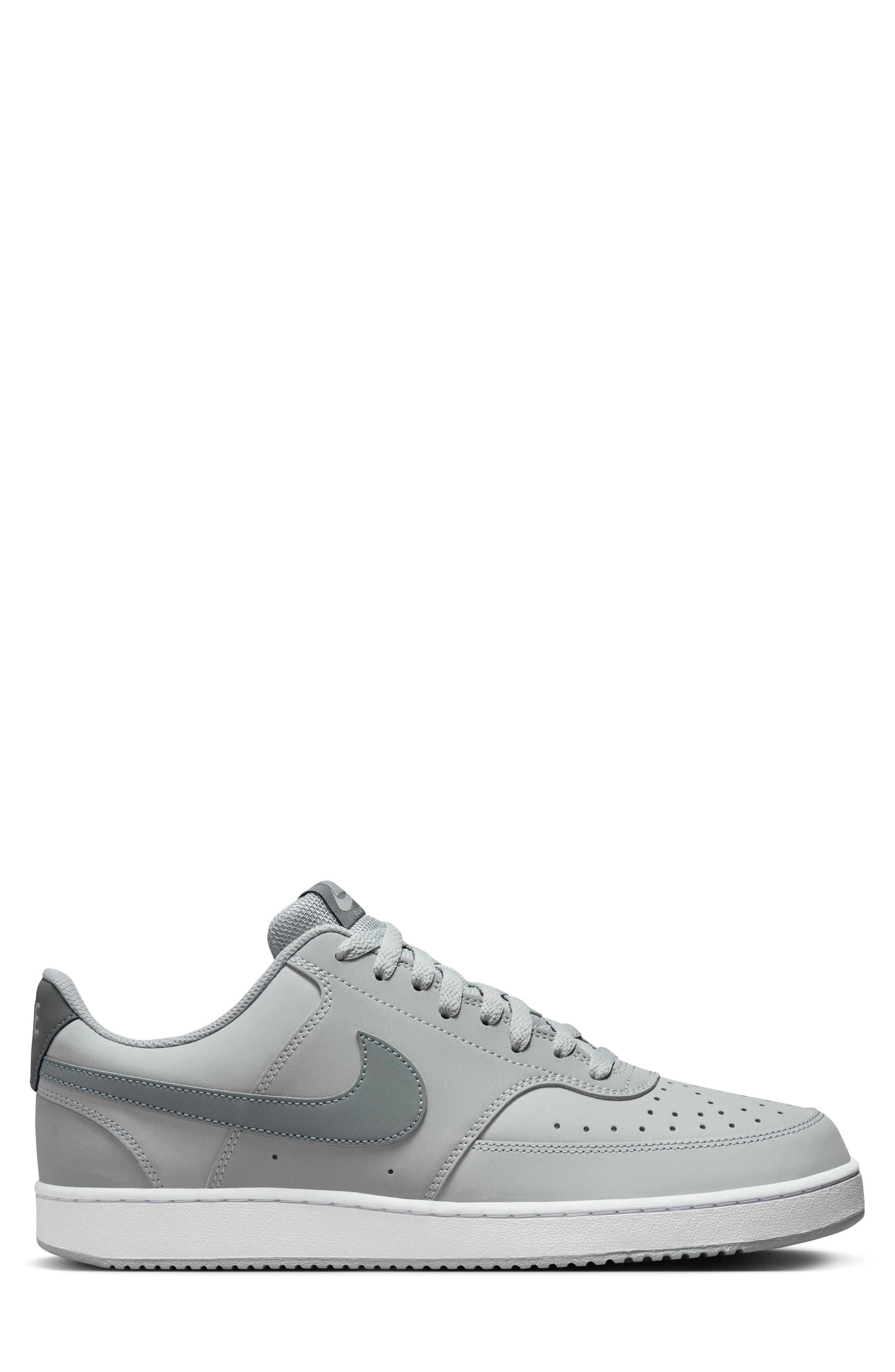 Nike Court Vision Low Sneaker, Alternate, color, Light Smoke Grey/ White