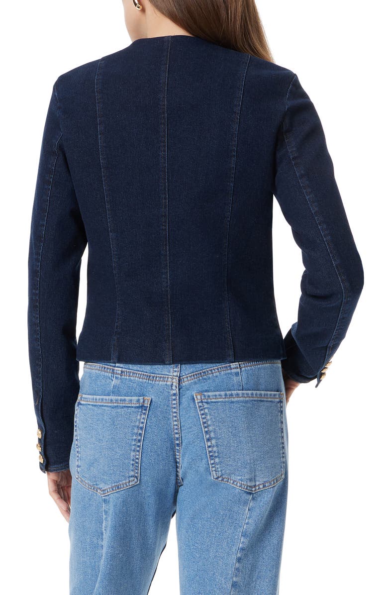 Sam Edelman Fiona Double Breasted Denim Jacket, Alternate, color, 