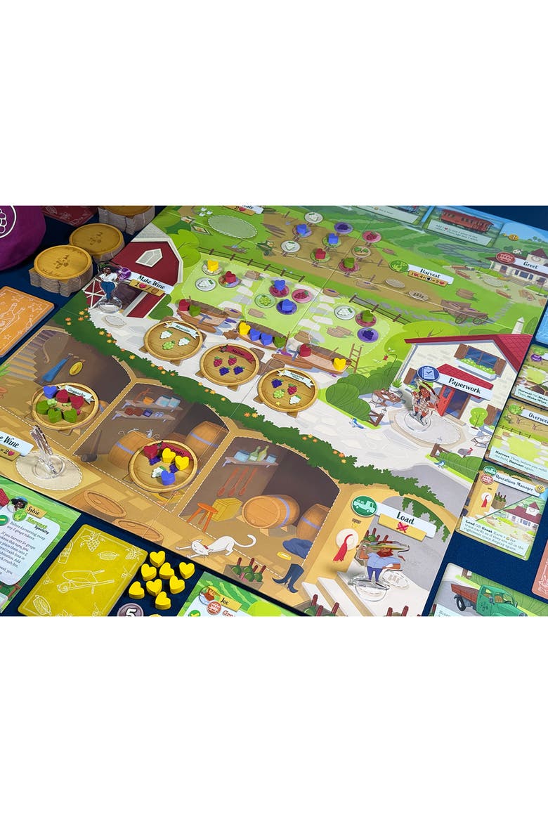 Vineyard, A Wine Making Board Game, Push Your Luck, Ages 13+, Alternate, color, Multicolored