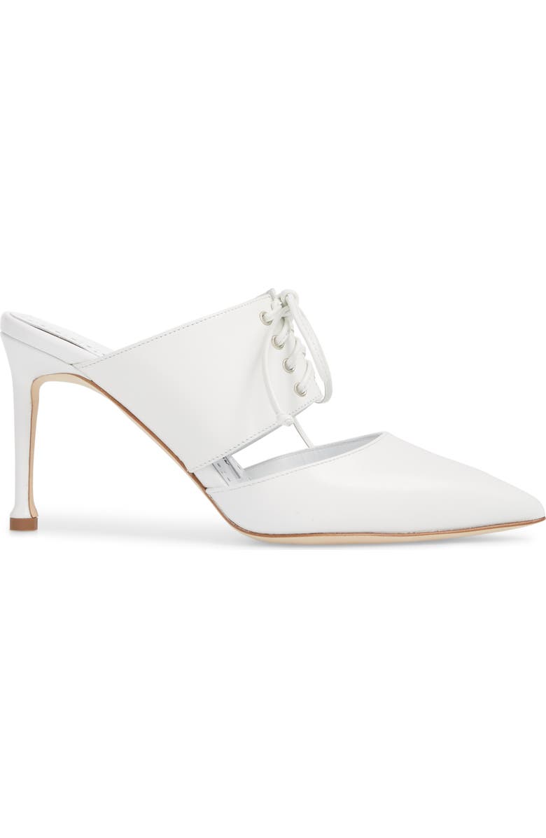 Manolo Blahnik Torinettamu Lace-Up Mule, Alternate, color,