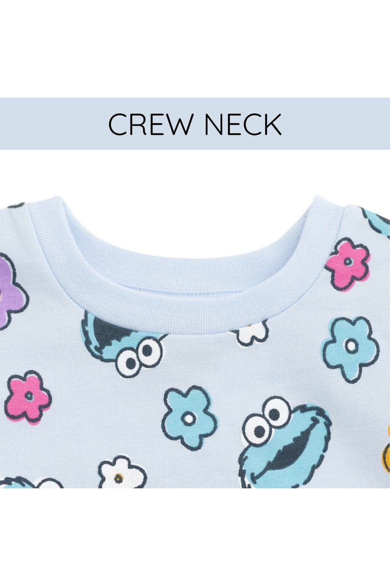 Pullover Sweatshirt, Alternate, color, Cookie Monster Blue